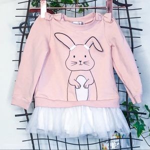 NWT MAGGIE & ZOE Girls Bunny Tutu Sweatshirt